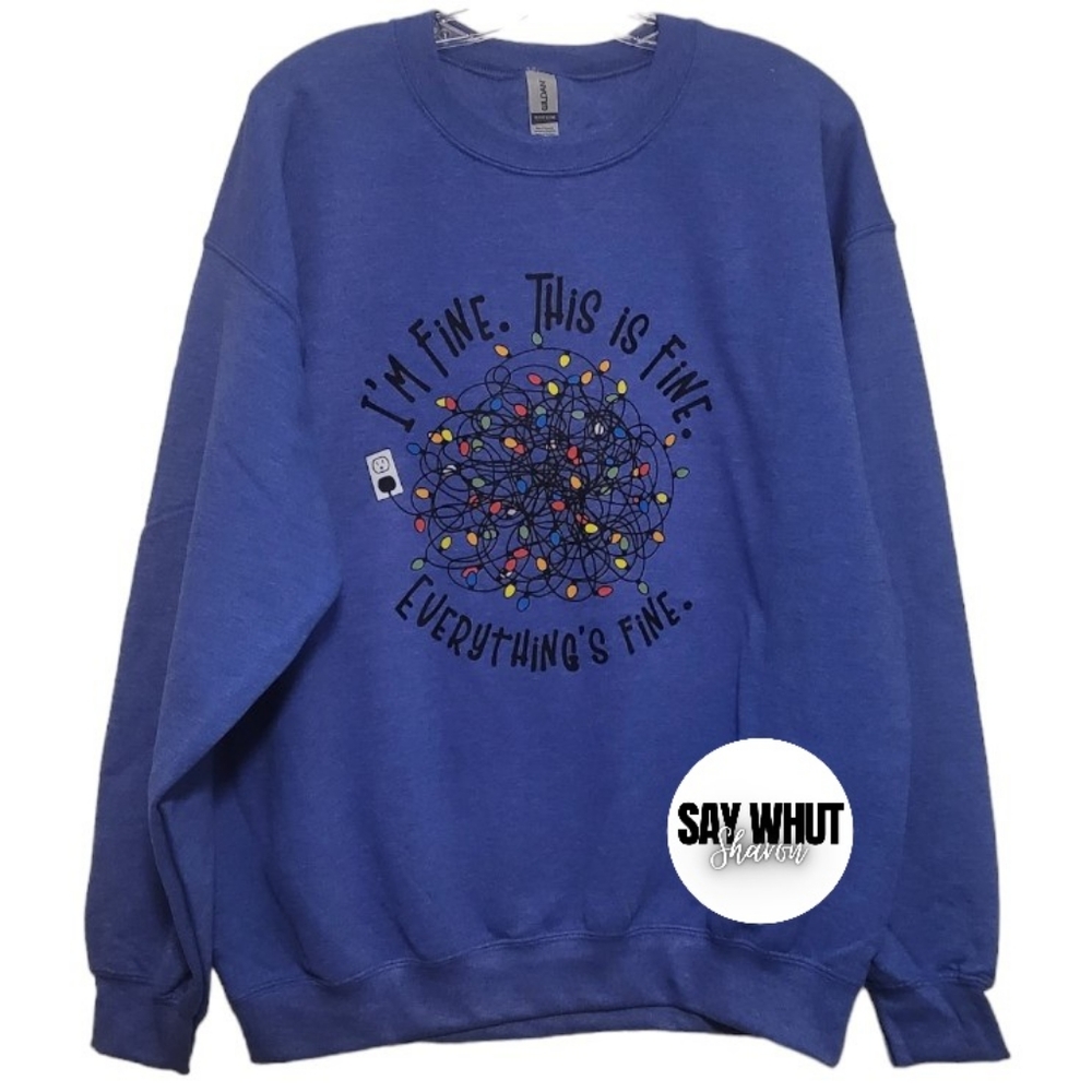 I'm Fine. This Is Fine. Heather Royal Blue